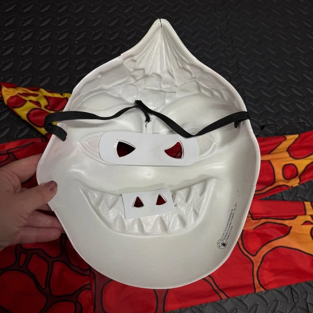 Skylanders Eruptor Costume Kids Small Red Lava Mask Jumpsuit Rubie's Halloween